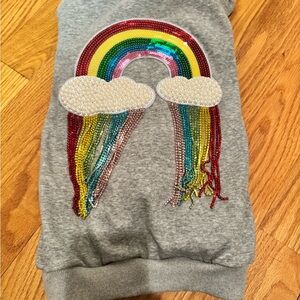 Lola and The Boys CRYSTAL RAINBOW RAIN HOODIE